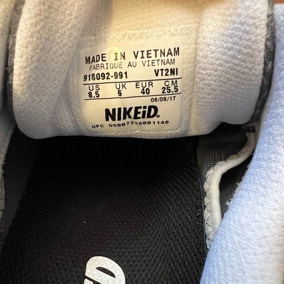 Women’s Custom Blue Gray Nike Airmax - Picture 6 of 7